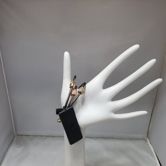 Armani Exchange Mixed Metal Cable Cuff Bracelets – Set of 3 - Picture 12 of 12